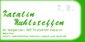 katalin muhlsteffen business card